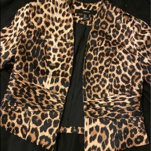Silk Leopard Print Jacket